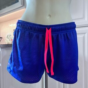 Under Armour Blue and Orange Athletic Shorts Lightweight Breathable